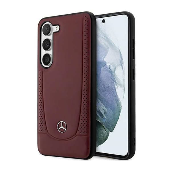Mercedes Leather Urban Line - Samsung Galaxy S23+ -kuori (punainen)