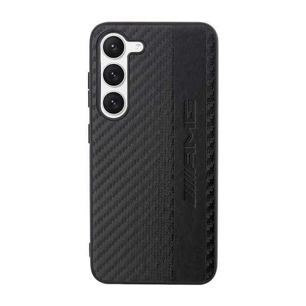 AMG Carbon Stripe & Præget - Samsung Galaxy S23+ etui (sort)