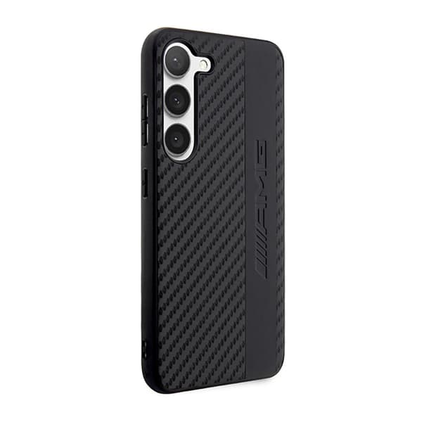 AMG Carbon Stripe & Præget - Samsung Galaxy S23+ etui (sort)