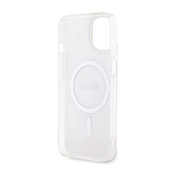 Guess 4G MagSafe - iPhone 14 Plus -kotelo (vaaleanpunainen)