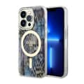 Miniatyrbillede 1 af 8: Guess Leopard MagSafe - iPhone 14 Pro-cover (blå)