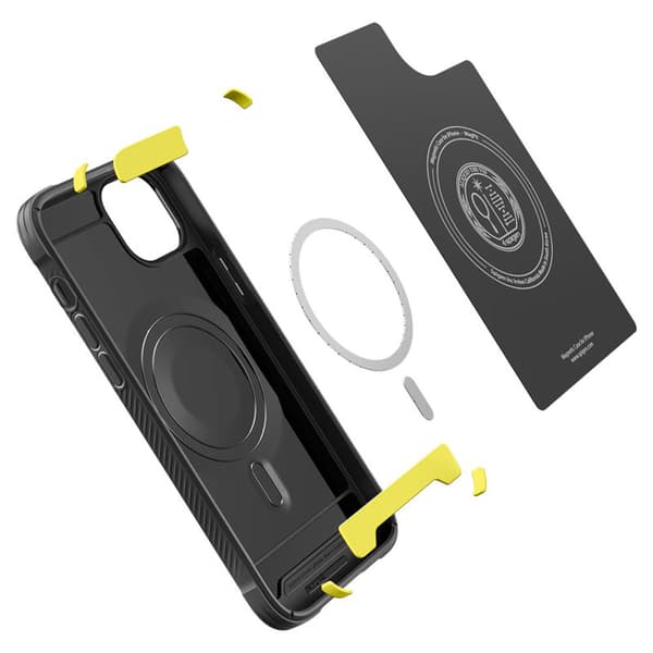 Spigen Rugged Armour Mag MagSafe - iPhone 14-fodral (svart)