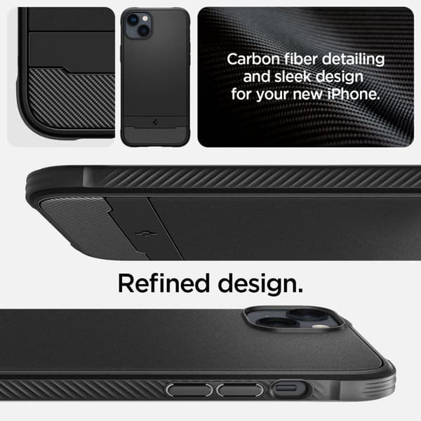 Spigen Rugged Armour Mag MagSafe - iPhone 14-fodral (svart)