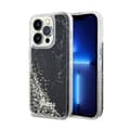 Miniatyrbillede 1 af 8: Guess Liquid Glitter Marble - iPhone 14 Pro etui (sort)