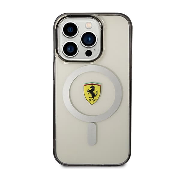 Ferrari Outline Magsafe - iPhone 14 Pro-cover (gennemsigtig)