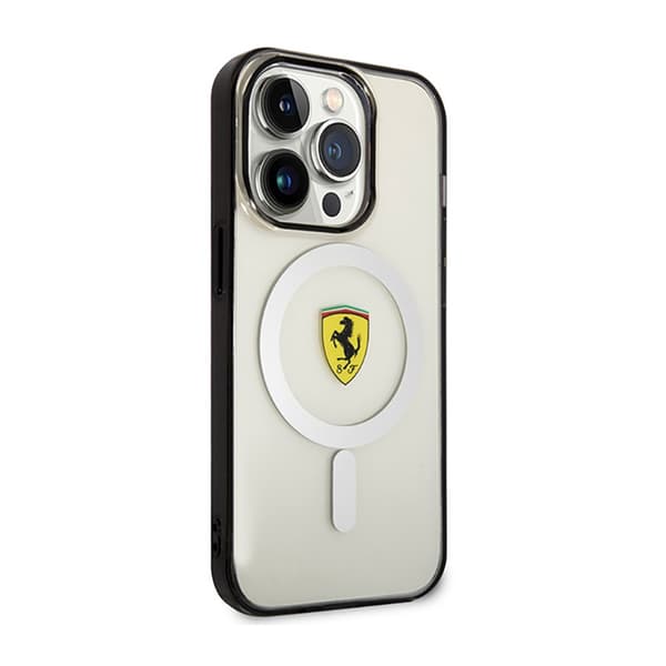 Ferrari Outline Magsafe - iPhone 14 Pro-cover (gennemsigtig)