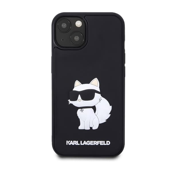 Karl Lagerfeld 3D gummi NFT Choupette - iPhone 14 fodral (svart)