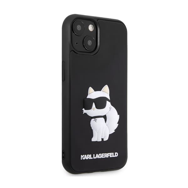 Karl Lagerfeld 3D gummi NFT Choupette - iPhone 14 fodral (svart)