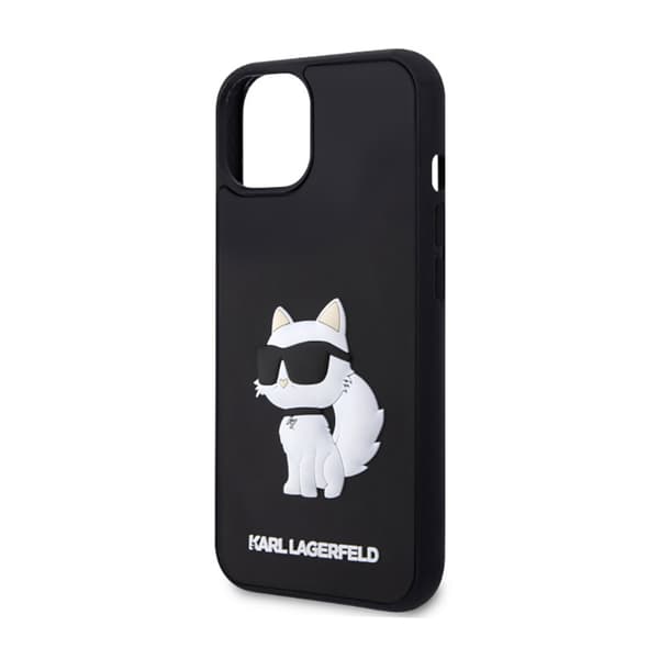 Karl Lagerfeld 3D gummi NFT Choupette - iPhone 14 fodral (svart)