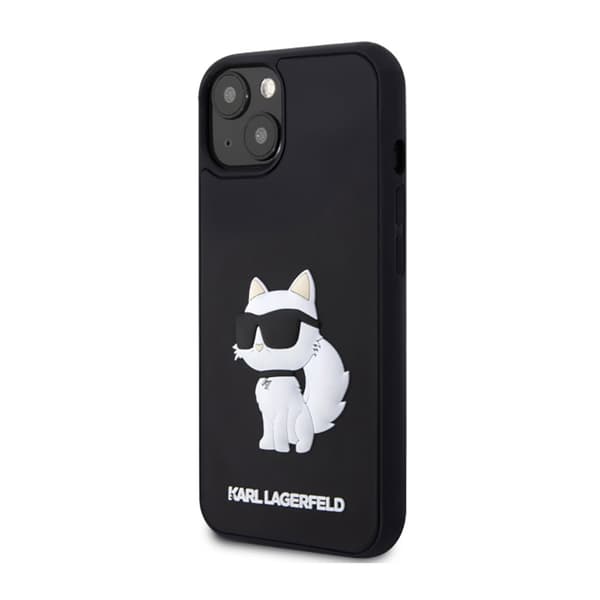 Karl Lagerfeld 3D gummi NFT Choupette - iPhone 14 fodral (svart)