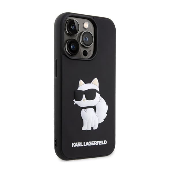 Karl Lagerfeld 3D Rubber NFT Choupette - iPhone 14 Pro Max -kotelo (musta)