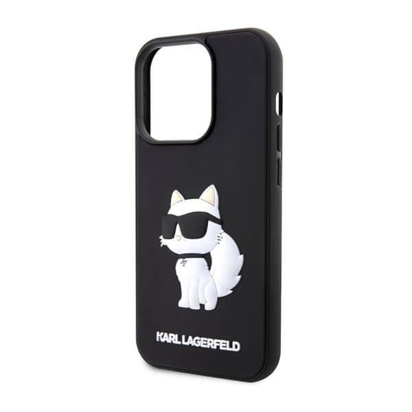 Karl Lagerfeld 3D Rubber NFT Choupette - iPhone 14 Pro Max -kotelo (musta)