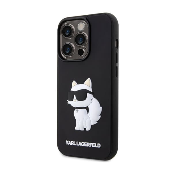Karl Lagerfeld 3D Rubber NFT Choupette - iPhone 14 Pro Max -kotelo (musta)