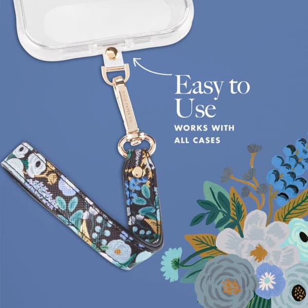 Rifle Paper Phone Wristlet - Universal telefonlinja (Garden Party Blue)