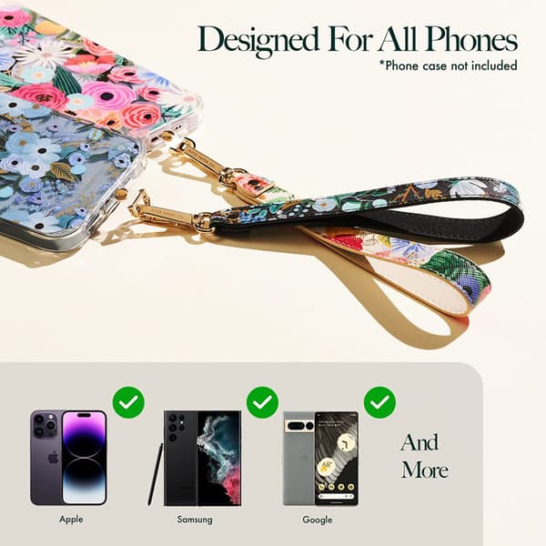 Rifle Paper Phone Wristlet - Universal telefonlinja (Garden Party Blue)