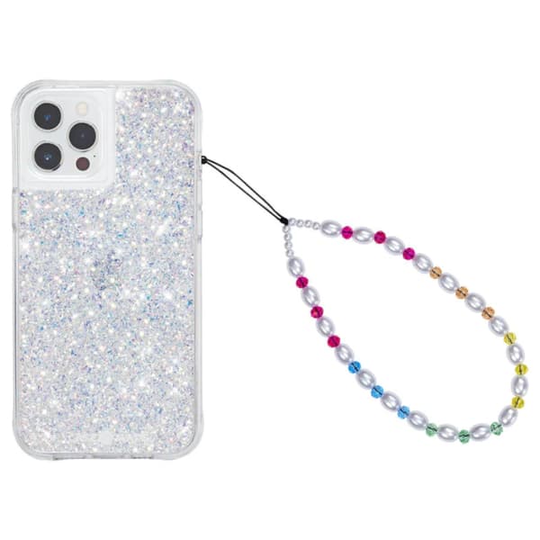 Case-Mate universaali helmillä varustettu puhelinrannekoru - helmillä varustettu puhelinranne (Jelly Bean Pearl)