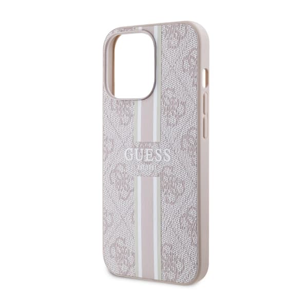 Guess 4G Printed Stripes MagSafe - iPhone 13 Pro-fodral (rosa)