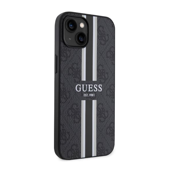 Guess 4G Printed Stripes MagSafe - iPhone 14 Plus etui (sort)