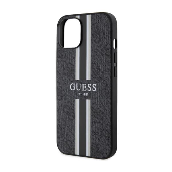 Guess 4G Printed Stripes MagSafe - iPhone 14 Plus etui (sort)
