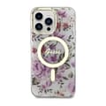 Miniatyrbillede 3 af 8: Guess Flower MagSafe - iPhone 14 Pro-cover (gennemsigtig)