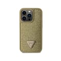 Miniatyrbillede 3 af 8: Guess Rhinestone Triangle - iPhone 14 Pro etui (guld)