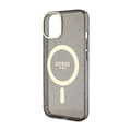 Miniatyrbillede 6 af 8: Guess Glitter Gold MagSafe - iPhone 14 Plus etui (sort)