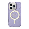 Miniatyrbillede 3 af 8: Guess Glitter Gold MagSafe - iPhone 14 Pro-cover (lilla)