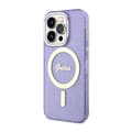 Miniatyrbillede 2 af 8: Guess Glitter Gold MagSafe - iPhone 14 Pro-cover (lilla)
