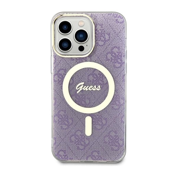 Guess 4G MagSafe - iPhone 14 Pro Max -kotelo (violetti)