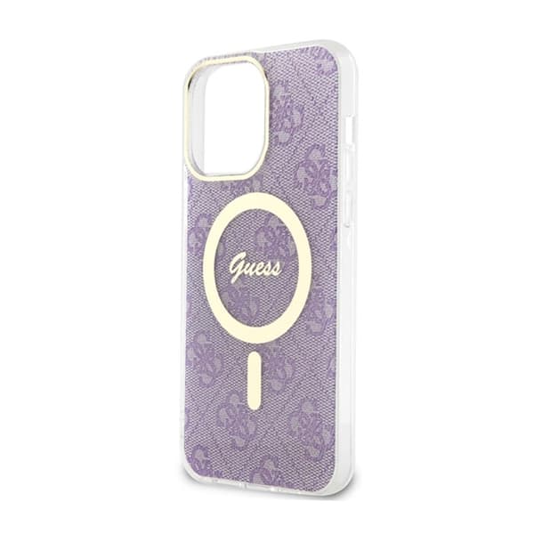 Guess 4G MagSafe - iPhone 14 Pro Max -kotelo (violetti)