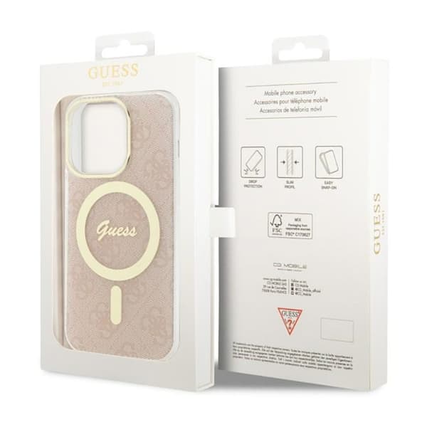 Guess 4G MagSafe - iPhone 14 Pro-cover (Pink)
