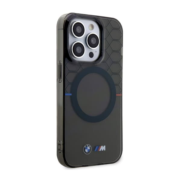 BMW Pattern MagSafe - iPhone 14 Pro etui (grå)
