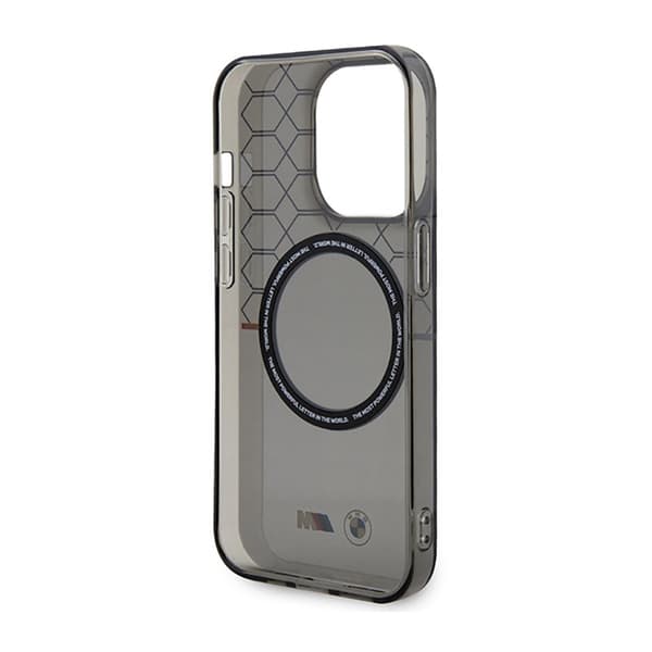 BMW Pattern MagSafe - iPhone 14 Pro etui (grå)