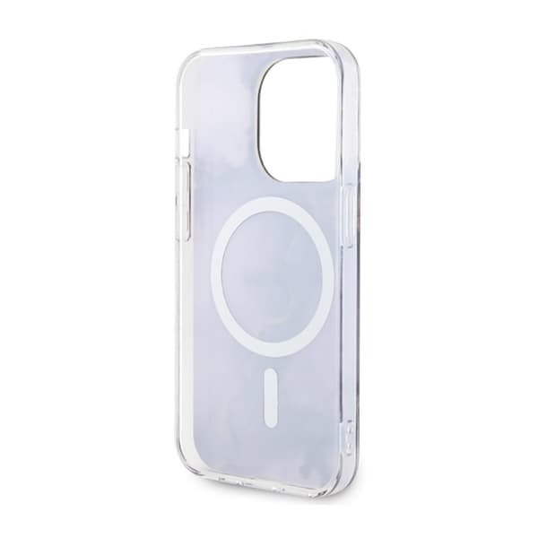 Guess Golden Marble MagSafe - iPhone 14 Pro-cover (lilla)