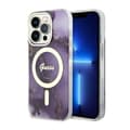 Miniatyrbillede 1 af 8: Guess Golden Marble MagSafe - iPhone 14 Pro-cover (lilla)