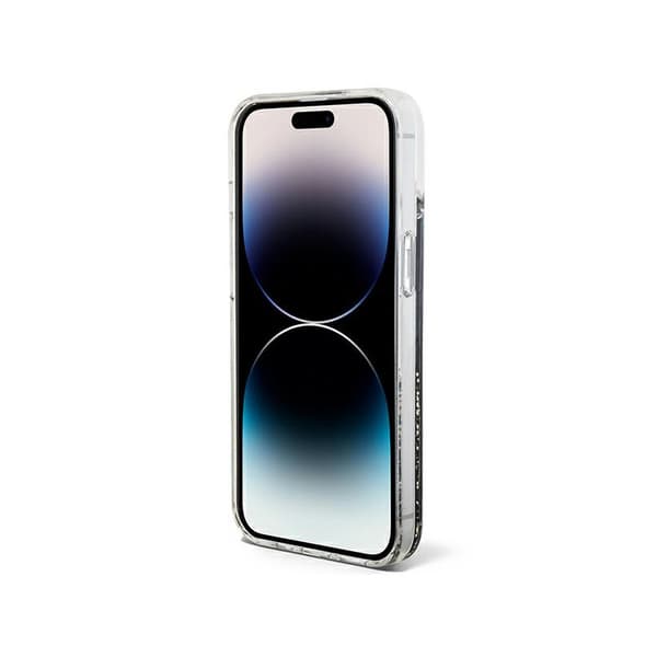 Guess Liquid Glitter Marble - iPhone 14-fodral (svart)