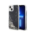 Miniatyrbild 1 av 7: Guess Liquid Glitter Marble - iPhone 14-fodral (svart)