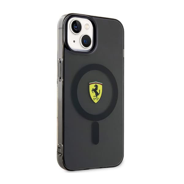 Ferrari Translucent MagSafe - iPhone 14 cover (sort)