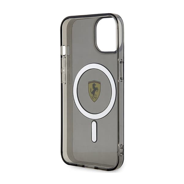 Ferrari Translucent MagSafe - iPhone 14 cover (sort)