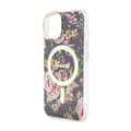 Miniatyrbillede 6 af 8: Guess Flower MagSafe - iPhone 14 etui (sort)