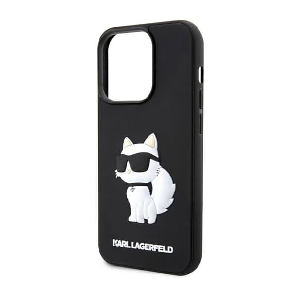 Karl Lagerfeld 3D gummi NFT Choupette - iPhone 14 Pro-etui (sort)