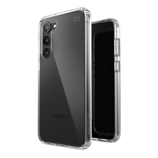 Speck Presidio Perfect-Clear - Samsung Galaxy S23+ -kuori MICROBAN-pinnoitteella (kirkas)