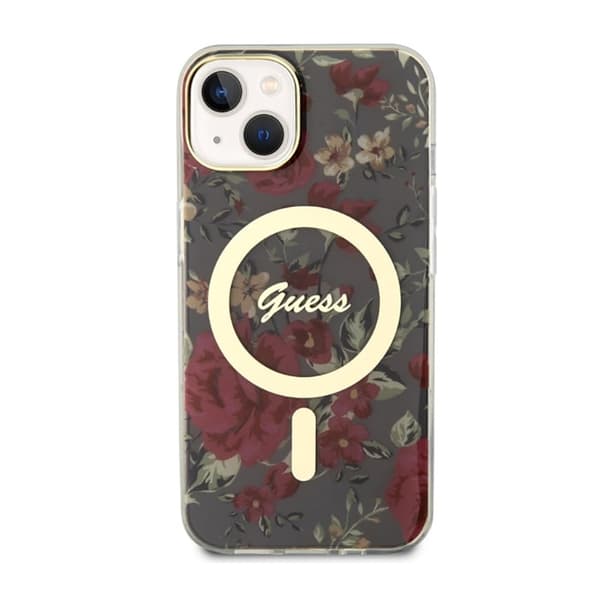 Guess Flower MagSafe - iPhone 14 Plus etui (grøn)