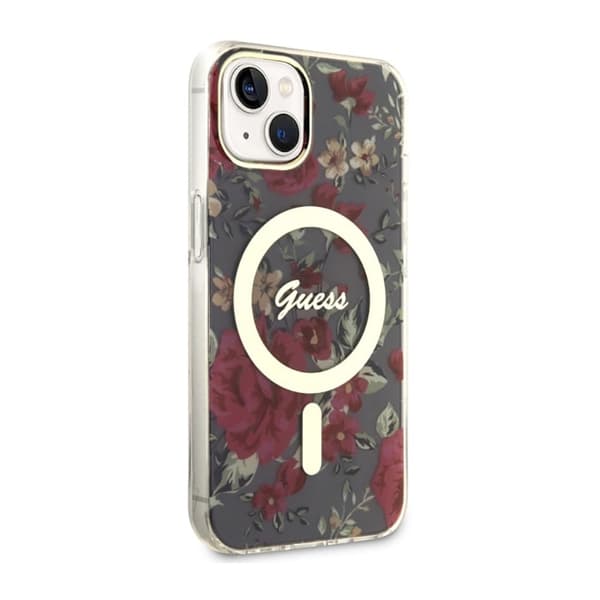 Guess Flower MagSafe - iPhone 14 Plus etui (grøn)