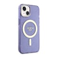 Miniatyrbillede 4 af 8: Guess Glitter Gold MagSafe - iPhone 14 cover (lilla)