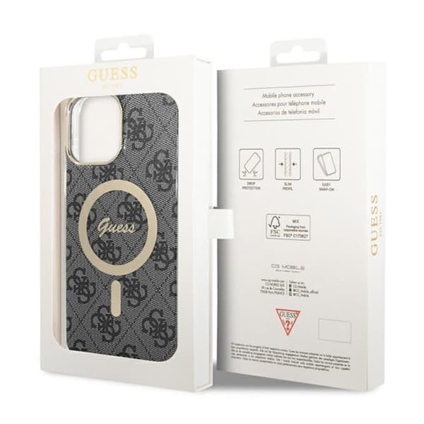Guess 4G MagSafe - iPhone 13 Pro Max etui (sort)