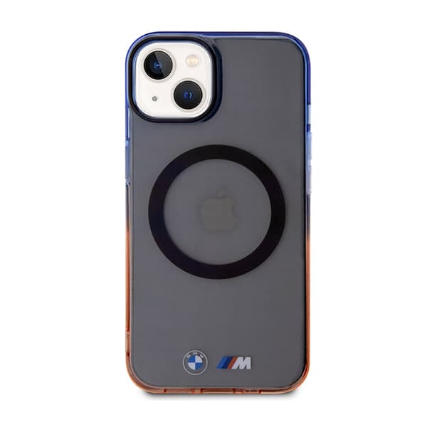 BMW Gradient Bumper MagSafe - iPhone 14 Plus etui (grå)