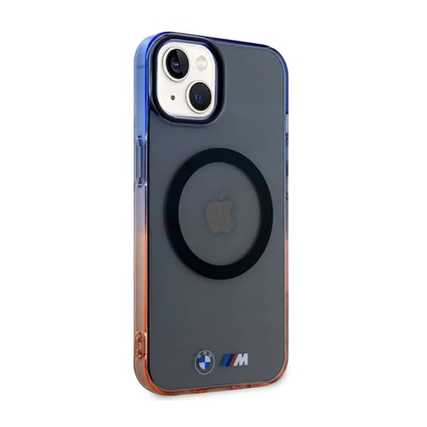 BMW Gradient Bumper MagSafe - iPhone 14 Plus etui (grå)