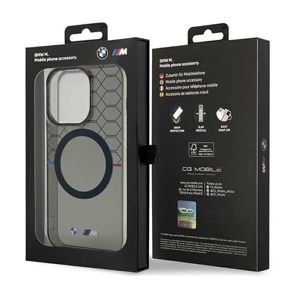 BMW Pattern MagSafe - iPhone 14 Pro Max -kotelo (harmaa)