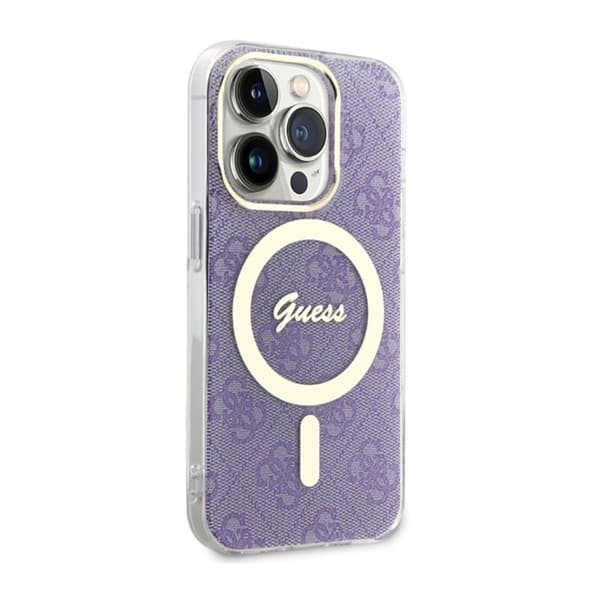 Guess 4G MagSafe - iPhone 14 Pro-cover (lilla)